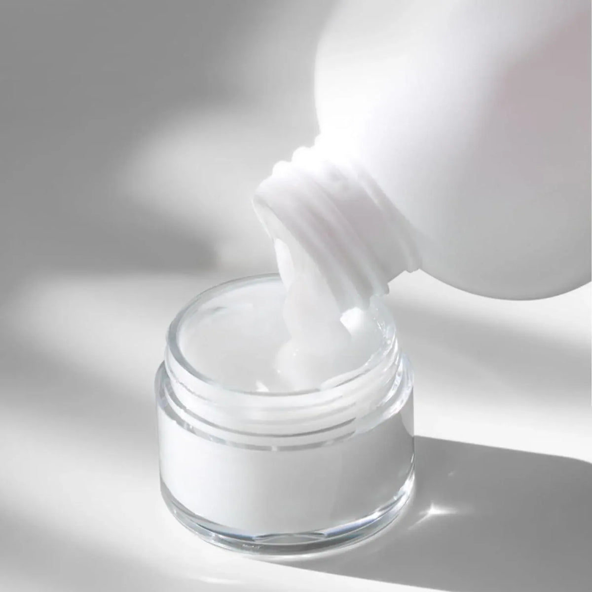 10pcs Transparent Wide Mouth Plastic Jars with Cap Skin Care Cream Containers - 50ml