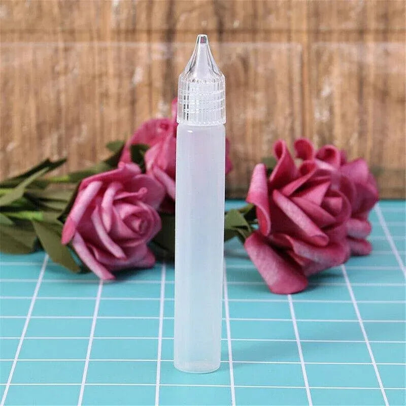 10X Squeezable Empty Plastic Needle Tip Oil Liquid Dropper Bottle Eye Drop 15Ml