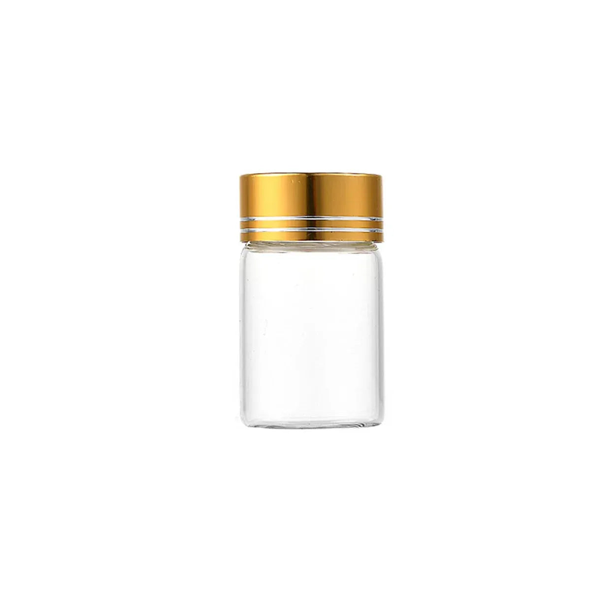 40Pcs Transparent Glass Bottle Airtight Seal Leakproof Small Items Storage Jars - 20ML