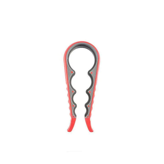 Silicone Jar Can Opener Multi Purpose Lids Cap Arthritis Bottle Easy Grip Red