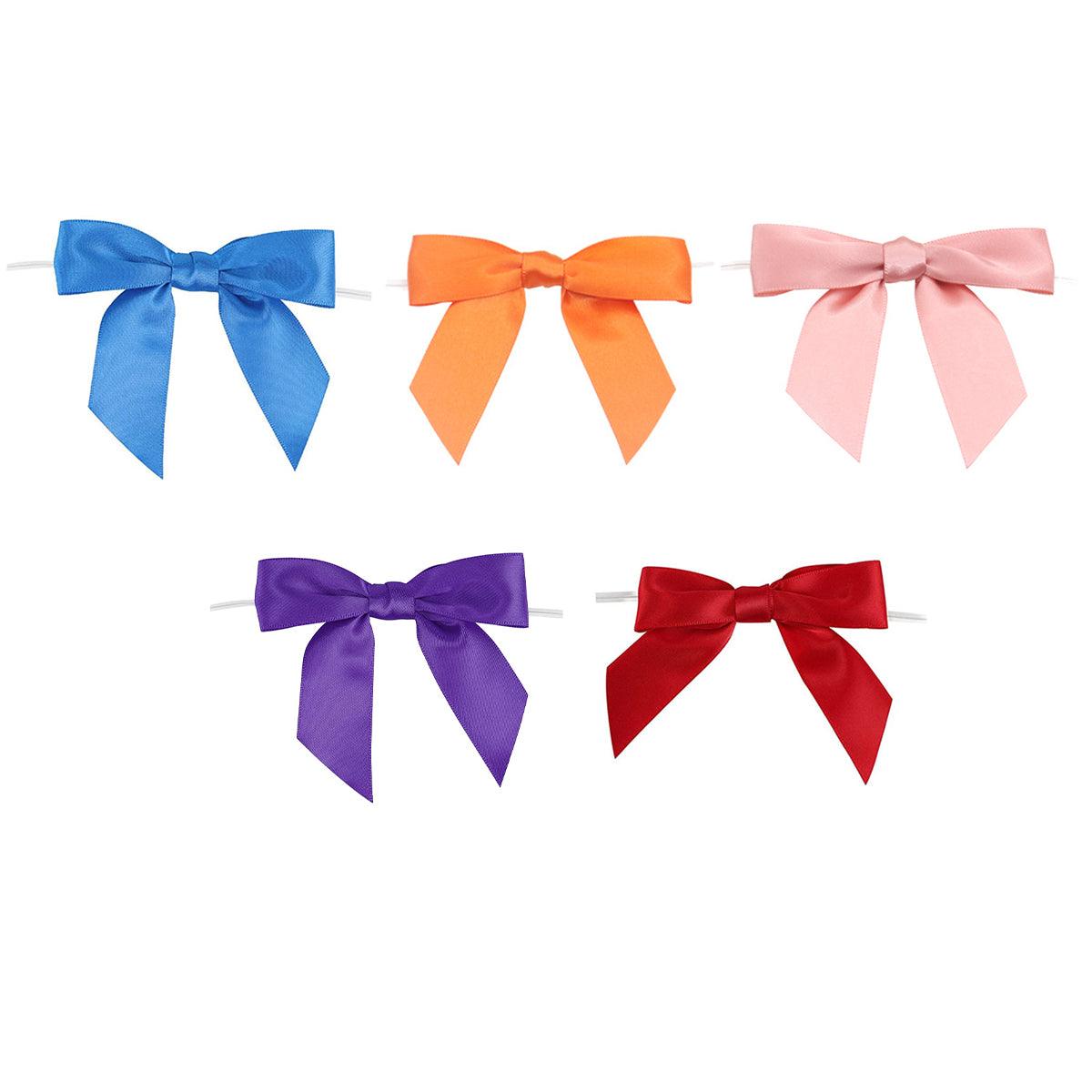 50pcs Bow Gift Packaging Sealing Tie Drawstring Baking Wrap Bag Decorative Ties - Blue