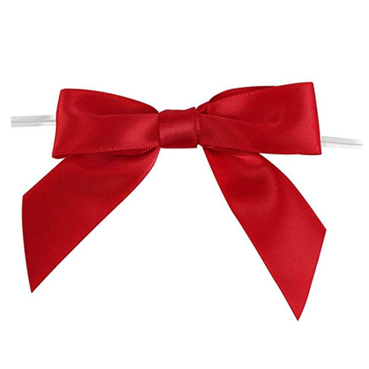 50pcs Bow Gift Packaging Sealing Tie Drawstring Baking Wrap Bag Decorative Ties - Blue