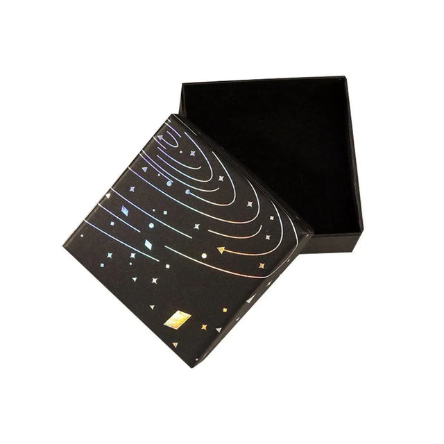 20x Holographic Silver Foil Jewelry Box Earrings Packing Box - 5*5*3cm（Box）
