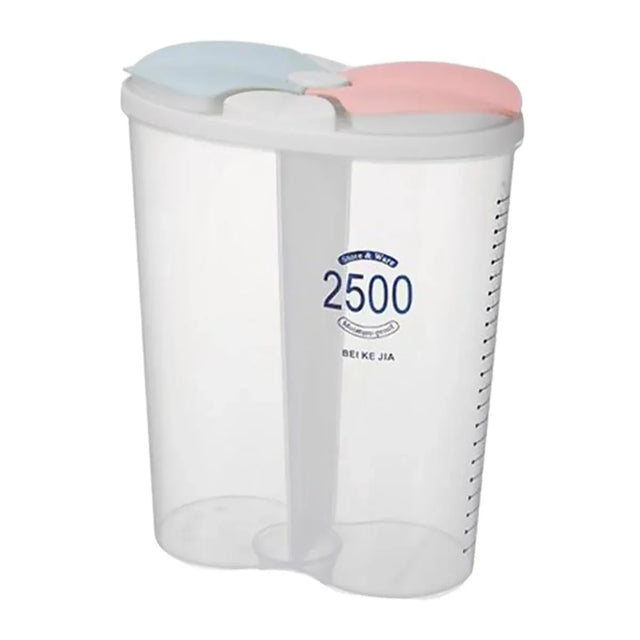 Kitchen Storage Box Transparent Lid Food Container Tank Pantry - 2500ML