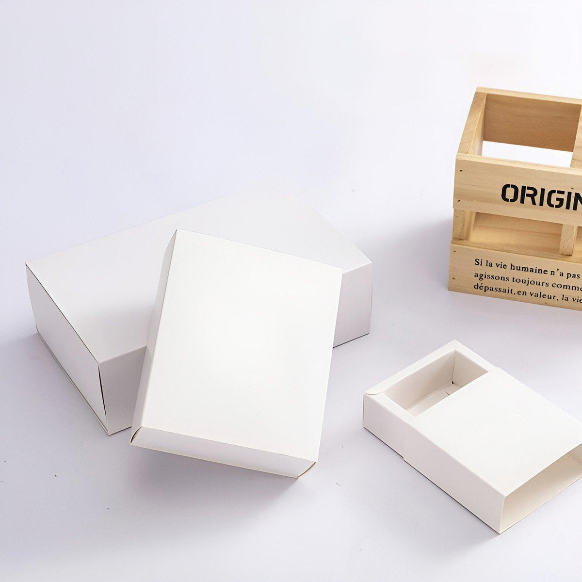 25X White Kraft Paper Drawer Jewelry Package Necklace Bracelet Gift Package box - 28*17*8.5-25pcs
