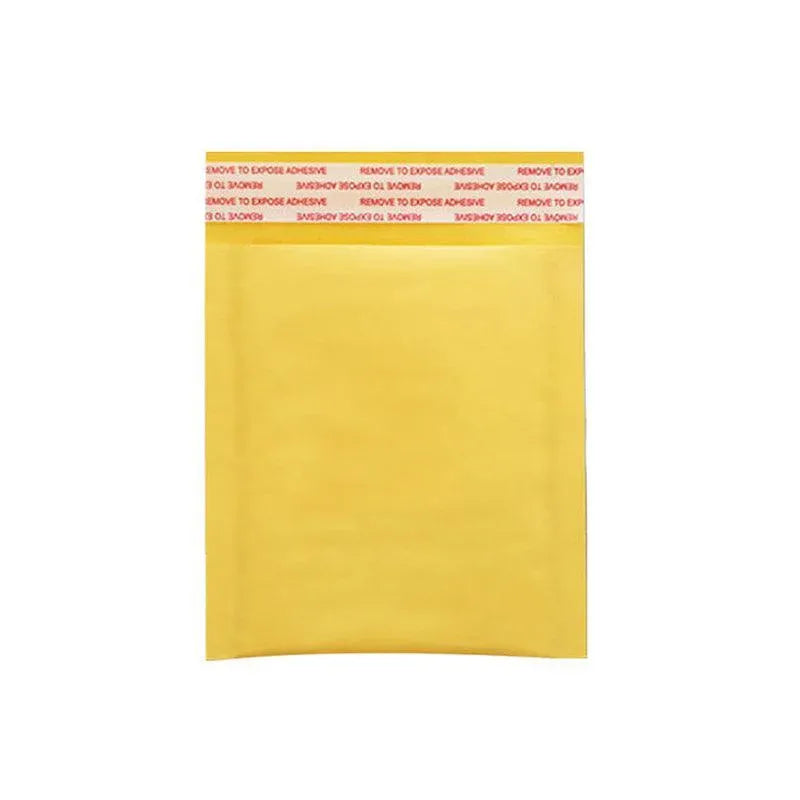 25PCS Poly Bubble Mailer Yellow Colour Multi-Size Plastic Padded Bag - 25PCS-14x20CM