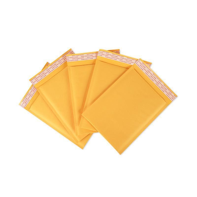 25PCS Poly Bubble Mailer Yellow Colour Multi-Size Plastic Padded Bag - 25PCS-14x20CM