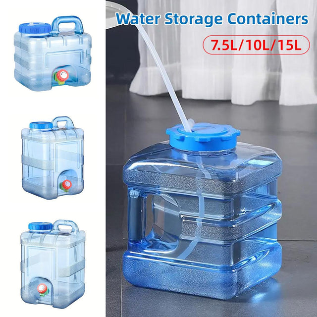 Outdoor Water Bucket Storage Car Water Tank Drinking Water Storage - 7.5L