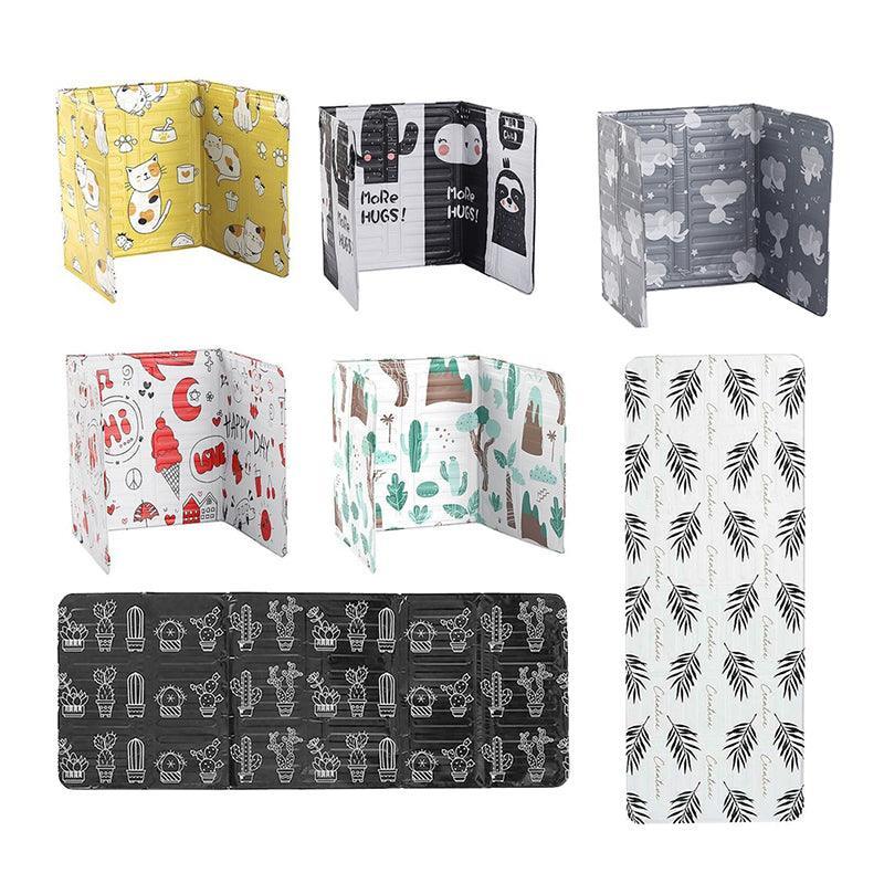 Kitchen Oil Splash Guard Wall Foil Protector Stove Cover Removable Baffle Screen - Cactus