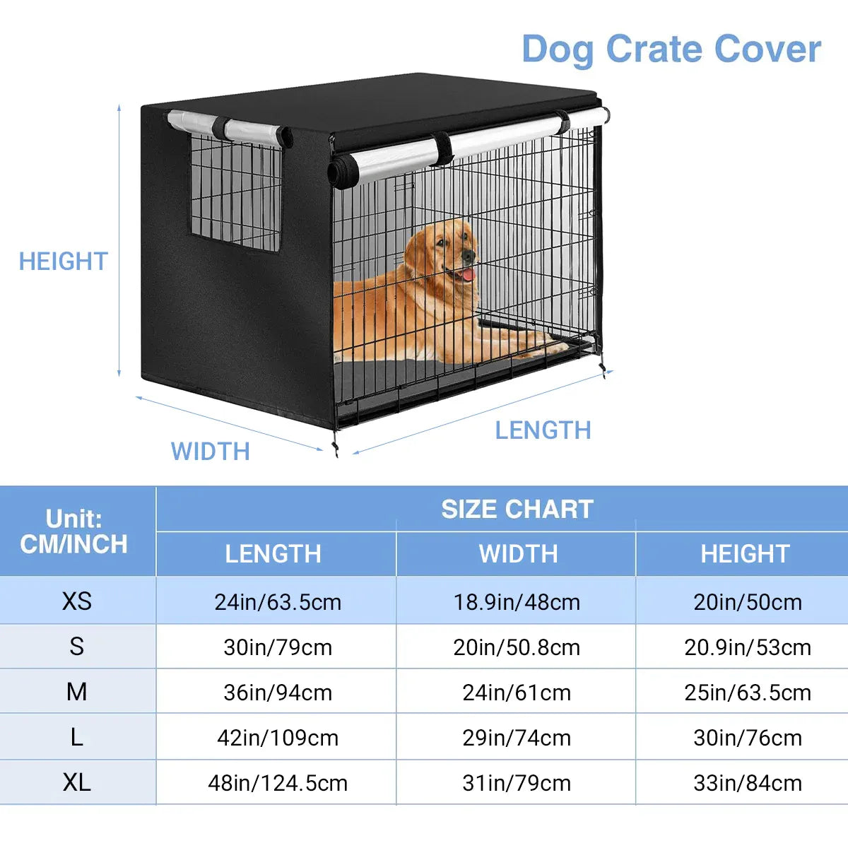 Oxford Cloth Pet Cover Outdoor Garden Yard Dog Dust Protector Waterproof Shield - S