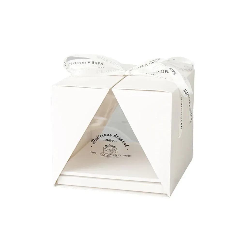 10x Clear Cake Box Set 4 6 8 Inch Durable Versatile Display Packaging Containers - 10pcs-6inch