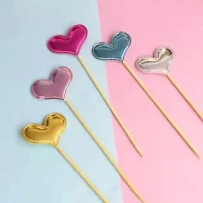 Happy Birthday Acrylic Cake Topper Cake Decoration Golden Silver Party - Colourful-Heart