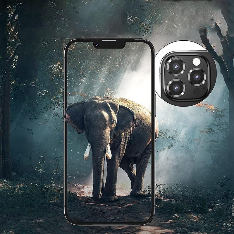 For iPhone 14/14 Plus Metal Camera Lens Glass Screen Protector - Blue