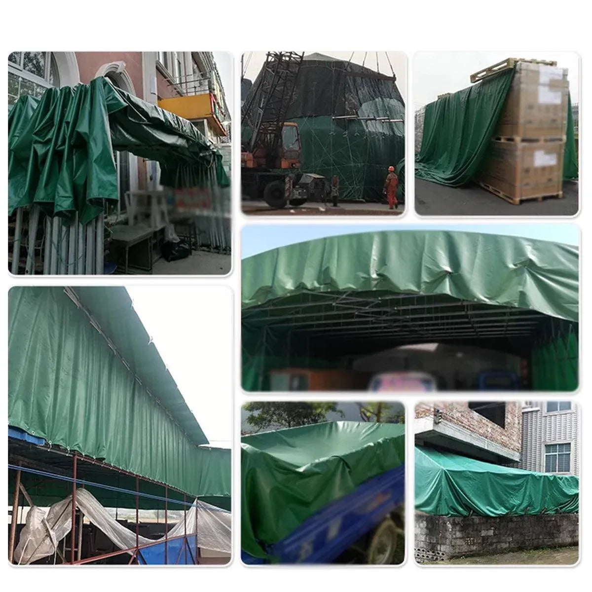 Heavy Duty Waterproof Canvas Tarp Tarpaulin Sun Block Dustproof Army Shelter - 3x4m(2.8x3.8m)