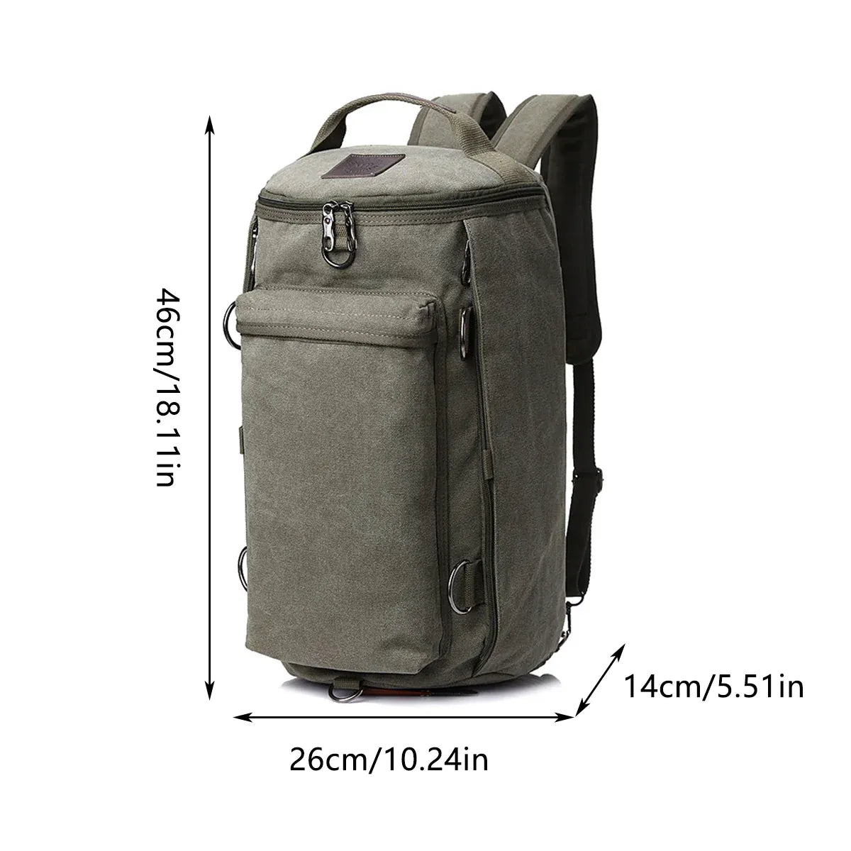Large Capacity Shoulder Backpack Student Schoolbag Travel Bag Multifunction Use