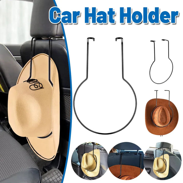 Suspension Car Hat Rack Metal Hard Hat Holder Cowboy Hat Rack Backrest