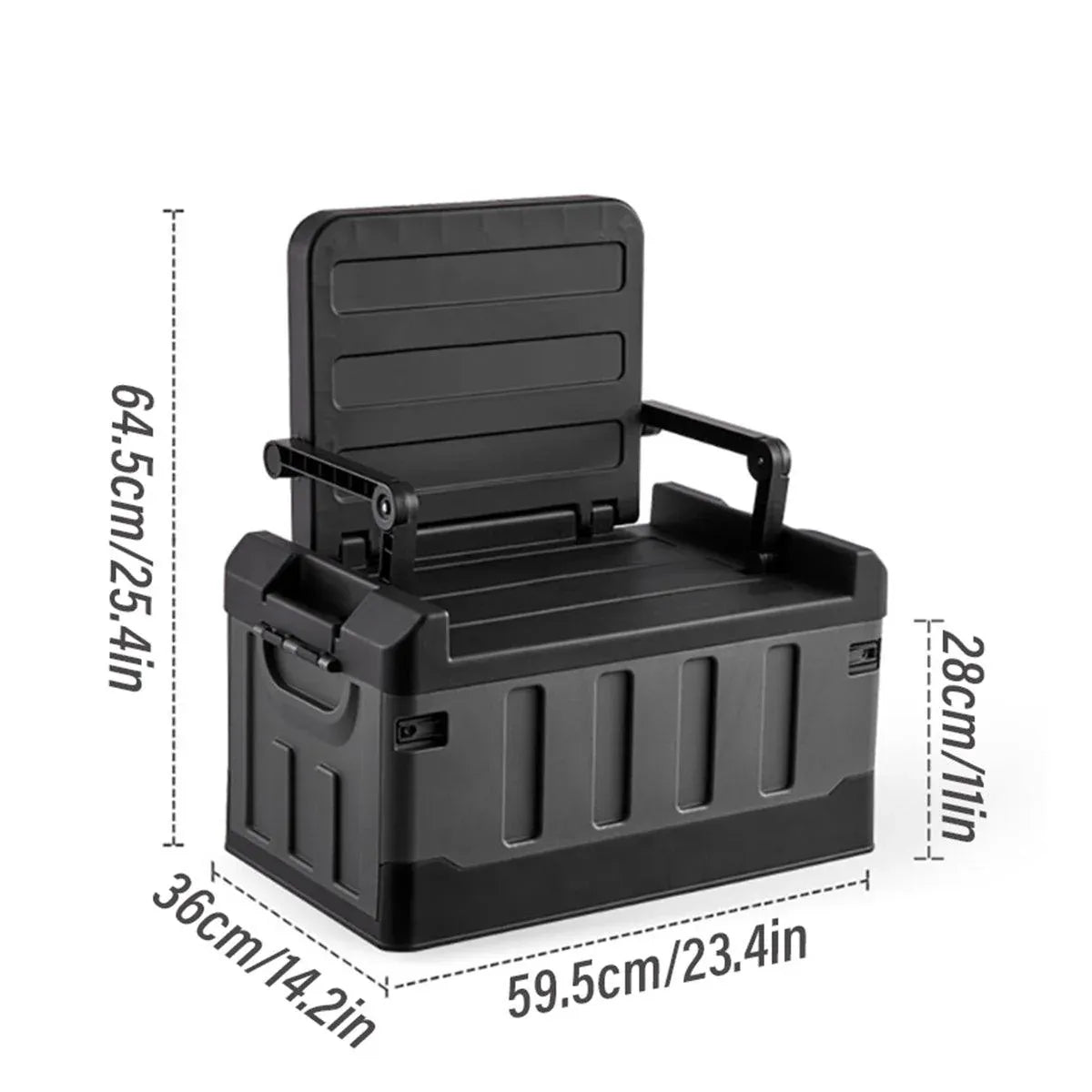 Folding Storage Box Large Capacity Organizer Collapsible Container for Home Use