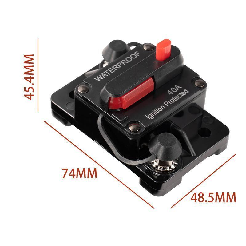 Waterproof Car Circuit Breaker Fuse Reset 30-300A AMP 12V-48V DC Car Boat IP67 - 60A