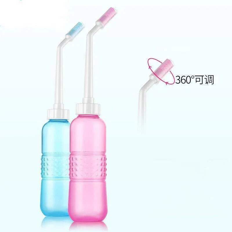 560Ml Hygiene Care Washer Water Travel Bidet Sprayer Peri Portable Bottle Shower - Blue