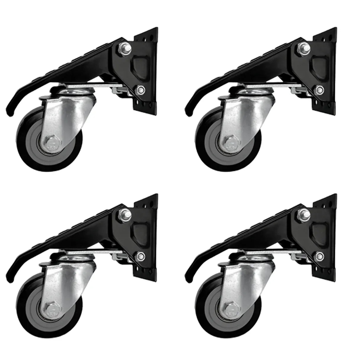4pcs High Load Bearing Casters Worktable Mobile Casters Heavy Duty Wheel Roller