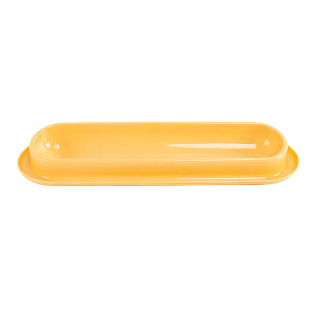 Extended Cat Bowl Pet Bowl Feeding Basin Drinking Water Cat Bowl Cats - Yellow
