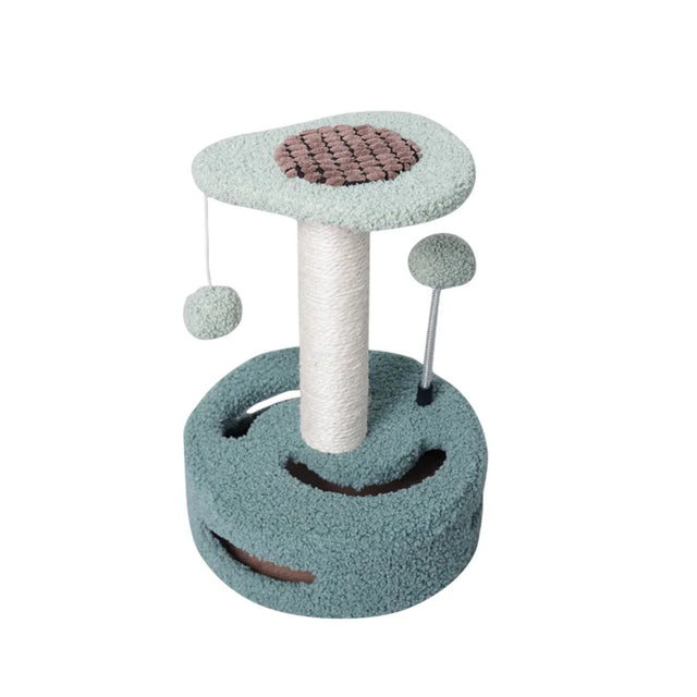 Cat Climbing Toy Small Jump Platform Claw Scratching Board Kittens Play - Green