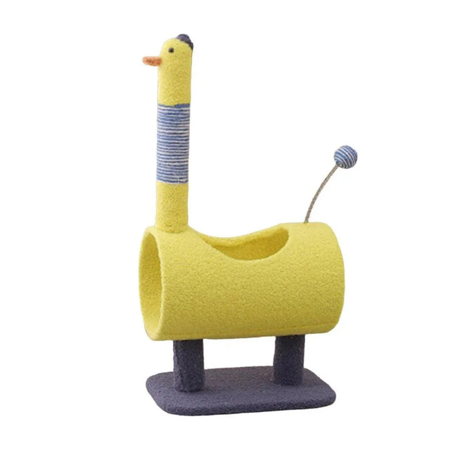 Climbing Frame Cat Scratching Post Jumping Platform Pet Toys Cats - Yellow
