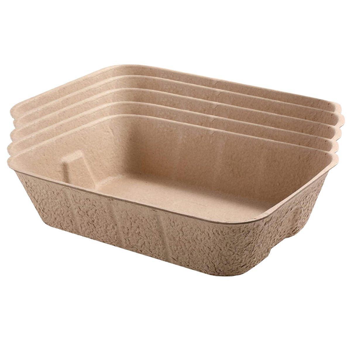 5pcs Disposable Cat Litter Pan Open Design Easy Clean Litter Box Pet Cleaning
