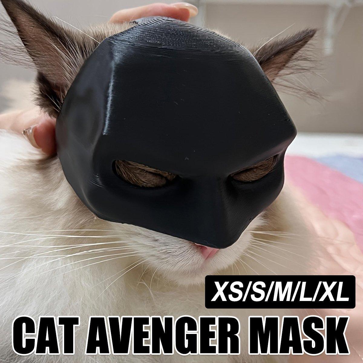 Halloween Bat Mask Cat Mask Pet Costume Accessories for Small Dogs Cats Outfit - XS