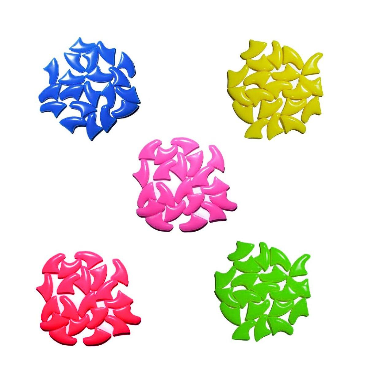 100PCS Anti Scratch Paw Covers for Cats and Kittens Nail Protector Soft Paw - Flat-M