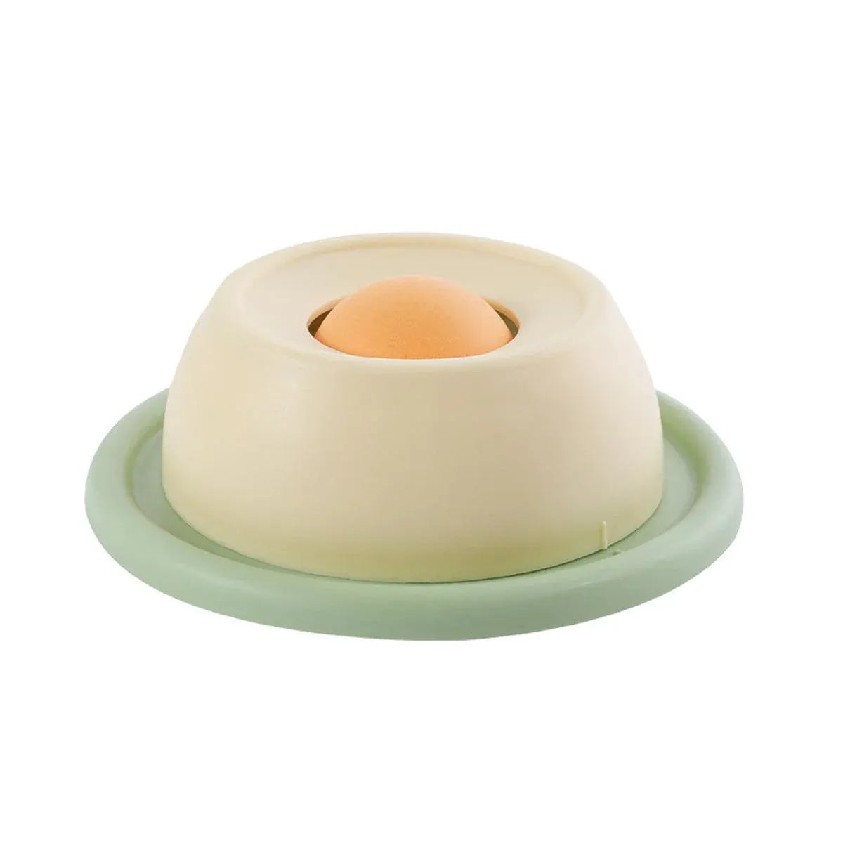 Cat Lick Toys Slow Food Tray Tease Interactive Cat Toy for Eating and Fun - Yellow
