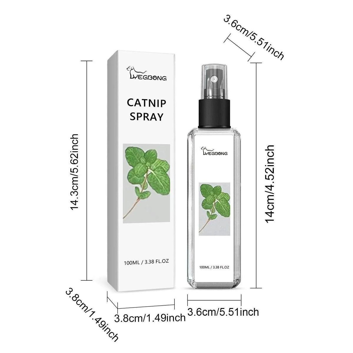 Catnip Spray Relieves Cat Anxiety Boosts Vitality Pet Health Care Natural Spray