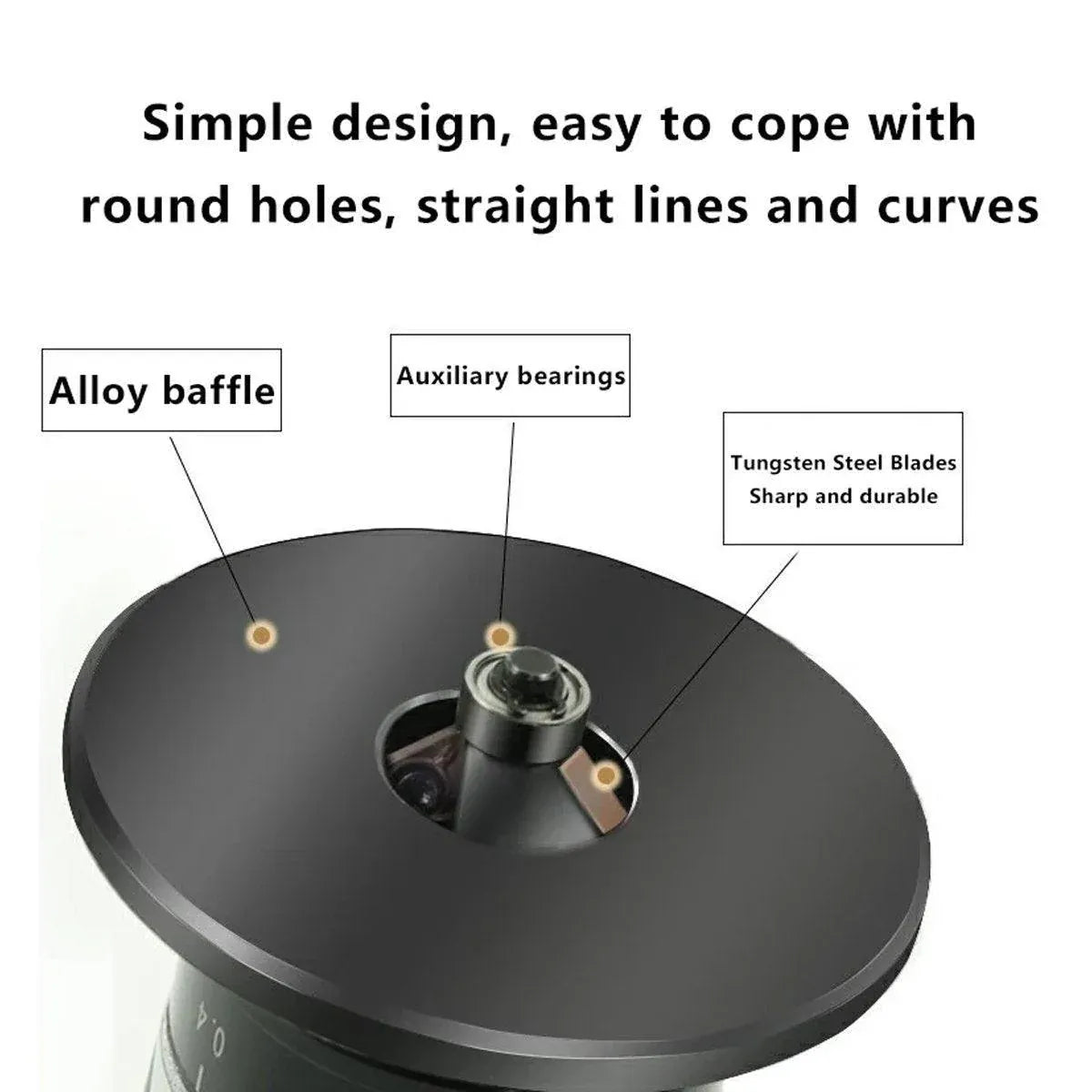 Compact Pneumatic Chamfering Beveling Machine Air Tool for Trimming Deburring