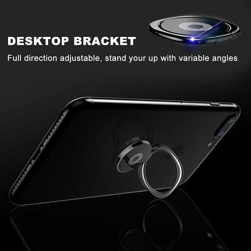 Iring Phone Ring Finger Holder Stand Mobile Grip with Mount Hook for iPhone and iPad - Rose Gold