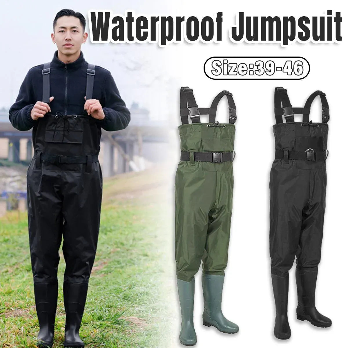 Waterproof Ultra Light Breathable Wading Pants Nylon Half Length Gear - Army green-42