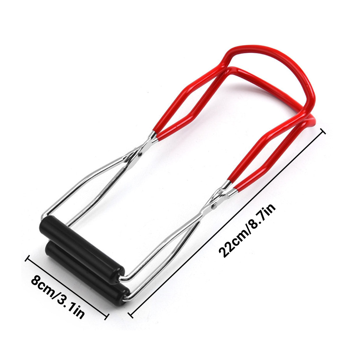 Stainless Steel Canning Jar Lifter Anti-Slip Lifting Tongs Gripper Anti-scalding - Green