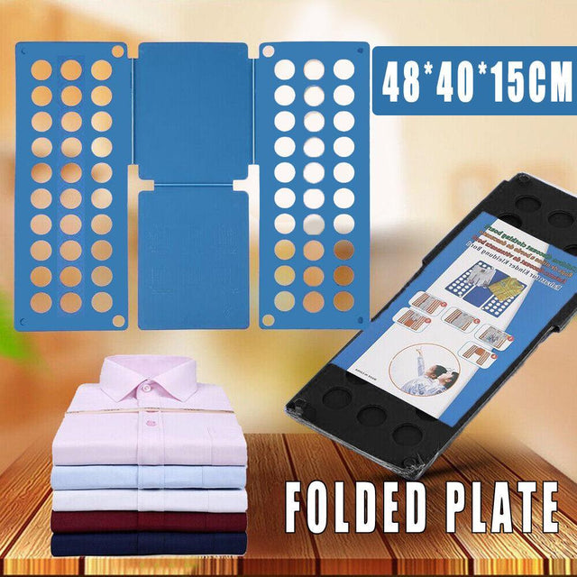 Small Size Folding Board T Shirts Tops Magic Flip Fold Clothes Folder Tool Black