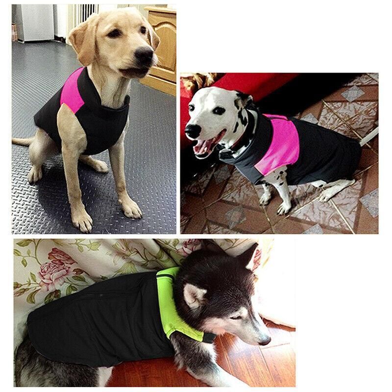 Large Dog Jacket Padded Waterproof Pet Clothes Warm Windbreaker Vest Coat Winter