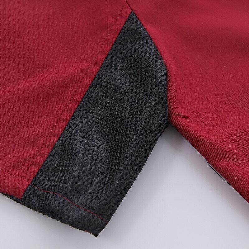Unisex Mesh Sleeve Chef Coat Jacket Restaurant Hotel Cook Short Clothes Uniform