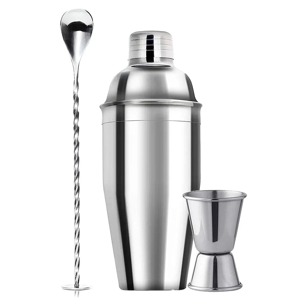 3PCS Stainless SteelCocktail Shaker Set for Bar Tool Kit for Home Bartender