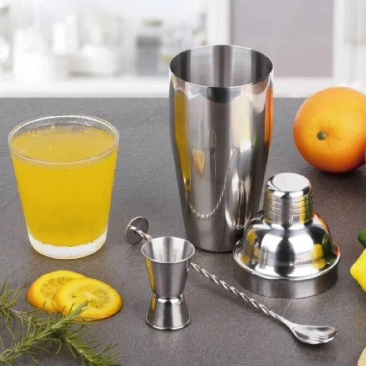 3PCS Stainless SteelCocktail Shaker Set for Bar Tool Kit for Home Bartender