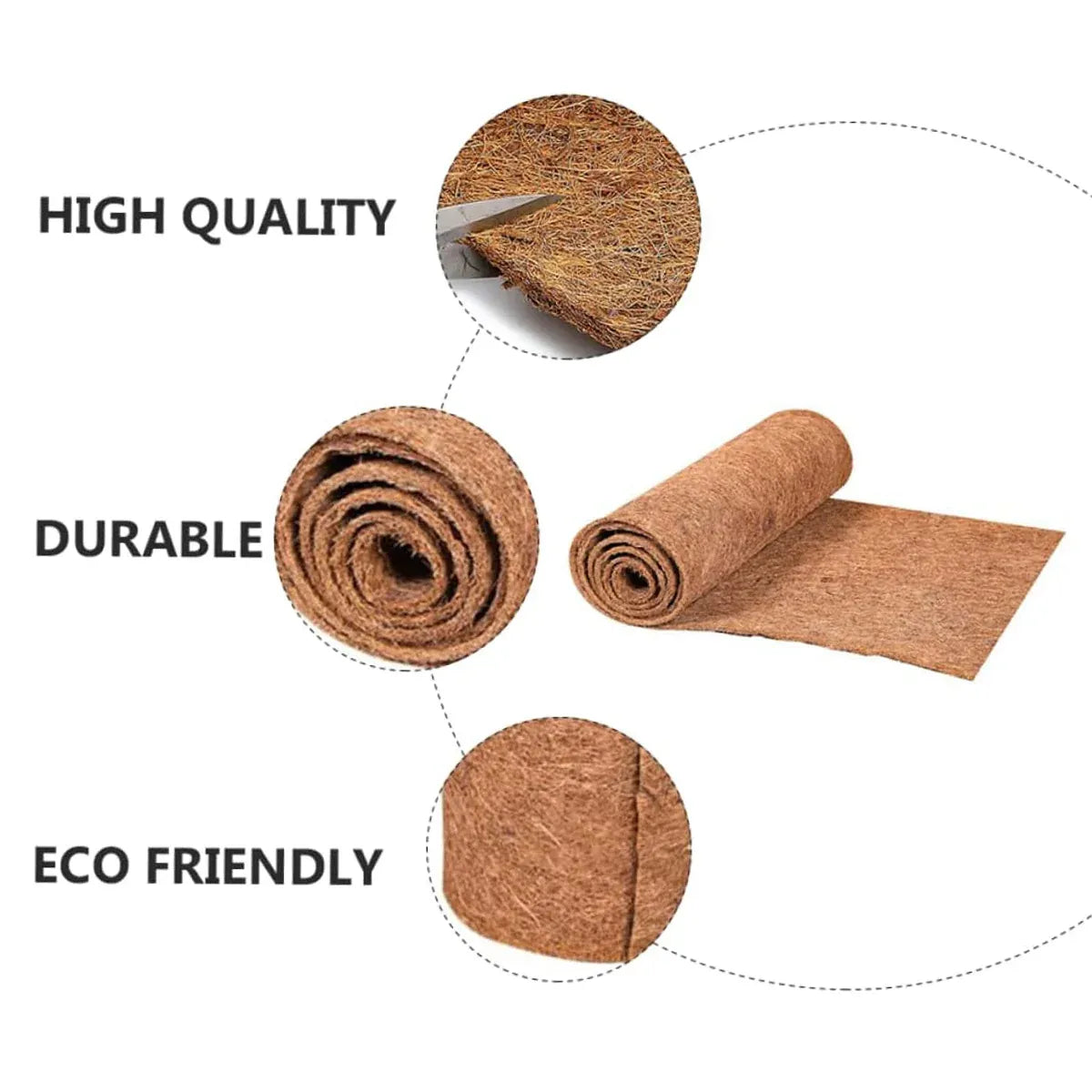 4 PCS Non-Slip Mat Coconut Palm Pet Garden Turtle Matpet Mat Blueberry Mat
