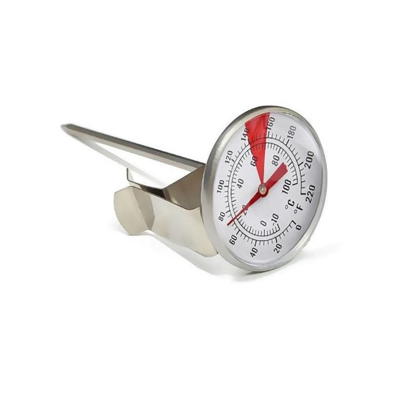 Milk Coffee Probe Thermometer Maker Temperature Jug Pan Clip Stainless Steel New