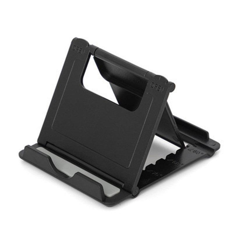 Universal Foldable Tablet and Phone Stand Adjustable Portable Desk Holder - Black