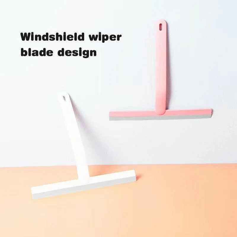 Shower Squeegee Bathroom Mirror Window Glass Cleaner Wiper Home Cleaning Tool - Green