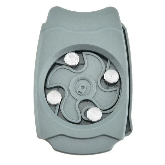 Topless Can Opener Manual Kitchen Tool for Beer Soda and Tin Bottles - Grey