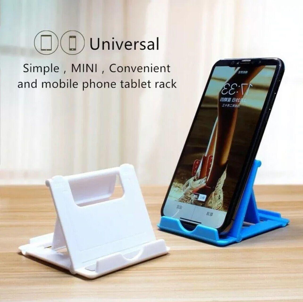 Universal Foldable Tablet and Phone Stand Adjustable Portable Desk Holder - Pink