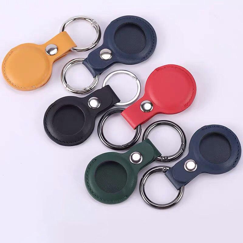 Apple Airtag Leather Case Cover Air Tag Keychain Holder Sleeve Shell Tracker Red