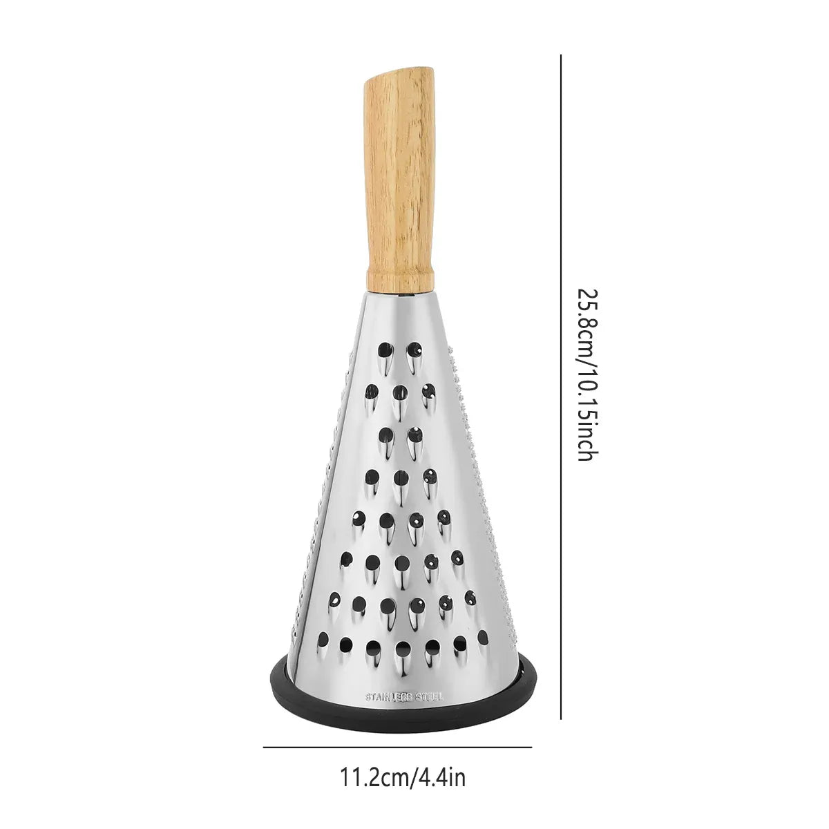 3 Side Grater Stainless Steel Cheese Potato Portable Shredder Kitchen Tool Use