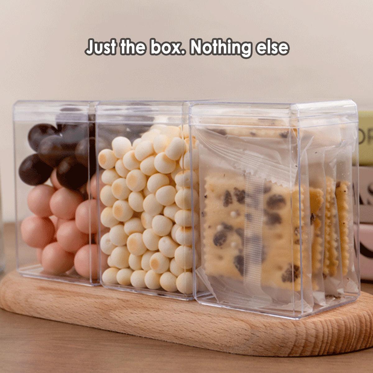 20pcs Transparent Biscuit Box Plastic Cake Pastry Dessert Storage 5.5x9.5cm